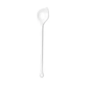Kochlöffel spitzloch 31 cm weiss Kunststoff 