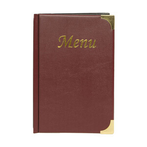 Speisekartenmappe A5 bordeaux Contacto