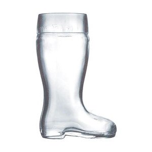 Bierstiefel 30,8cl 0,25l /-/ Pressglas Stölzle