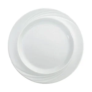 Spezialteller flach Fahne 24 cm Donna Form 1298 weiss Bauscher