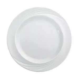 Spezialteller flach Fahne 24 cm Donna Form 1298 weiss Bauscher