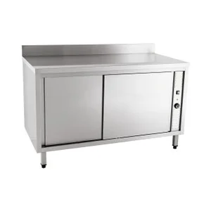 Wärmeschrank 1200 x 600 x 850 mm  10cm Aufkantung m. Türen Cookmax orange