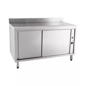 Wärmeschrank 1200 x 600 x 850 mm  10cm Aufkantung m. Türen Cookmax orange