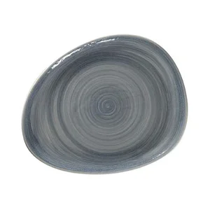Teller 28x22,6cm organisch Rakstone Spot jade RAK