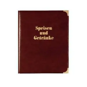 Speisenk. A4 Kunstl. RB dunkelb. Golde. Schrift 1 