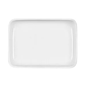 Platte 164x118mm rechteckig     2162/16 Porzellan weiss Bauscher