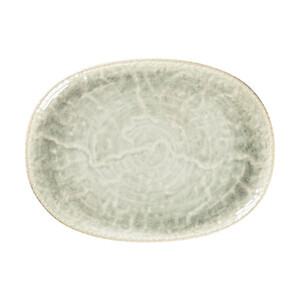 Platte coup 28x20,5cm oval Rakstone Krush green RAK