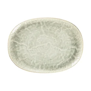 Platte coup 28x20,5cm oval Rakstone Krush green RAK