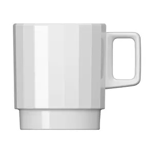 Becher stapelbar 0,30l Edge weiß Bauscher