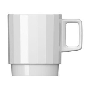 Becher stapelbar 0,30l Edge weiß Bauscher