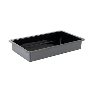Einsatz GN 1/1 53 x 32,5 x 8,5 cm Superbox Polystyrol schwarz Assheuer & Pott