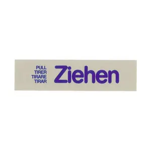 Wortschild ZIEHEN Contacto