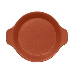 Schale 21,5x18x4cm m. Griffen Fusion Neofusion braun RAK