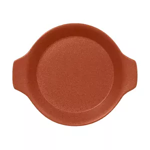 Schale 21,5x18x4cm m. Griffen Fusion Neofusion braun RAK