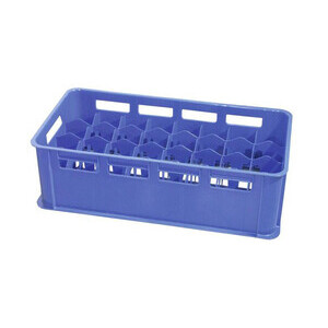 Gläserkasten 32 Fächer, blau Contacto