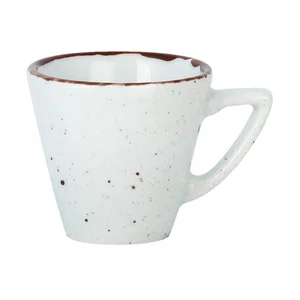 Tasse Obere Espresso 0,08L Granja weiß-braun 