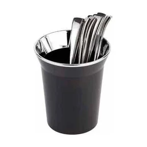 Tischreste-/Besteckbehälter Ø 13cm H:15cm schwarz 