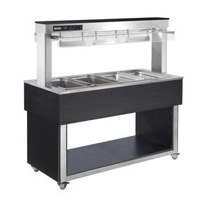 Büfett-Insel Bain-Marie Wanne Cookmax silver