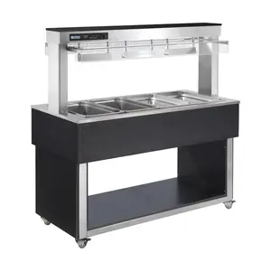Büfett-Insel Bain-Marie Wanne Cookmax silver