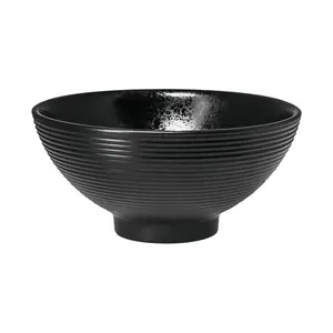 Schale rund 12x6cm 0,28ltr. Fusion Edge schwarz karbon RAK