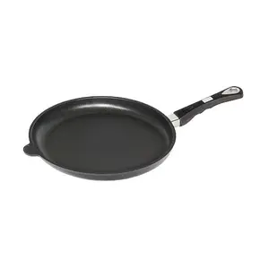 Bratpfanne 32cm flach beschichtet H=4cm nicht induktionsfähig AMT Gastroguss