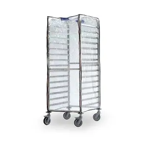 Schutzhülle für Regal- und             ~ Tellerwagen GN 2/1 620x710x1520mm Bourgeat