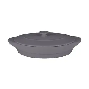 Platte oval 26x17,5cm Fusion Chefs Fusion grau RAK