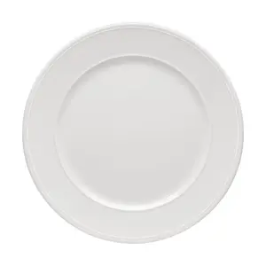 Teller flach Fahne 32 cm Come4Table Weiss Bauscher