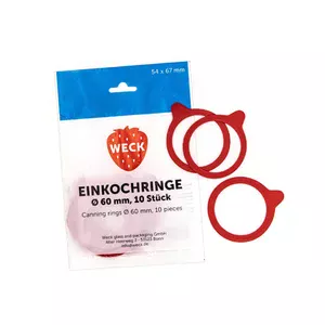 Einkochringe 10er-Set 6 cm orange Weck