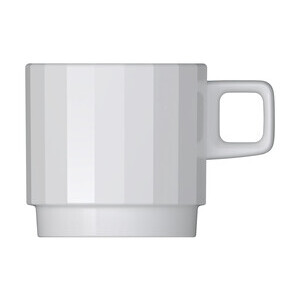 Obertasse stapelbar 0,25l Edge weiß Bauscher