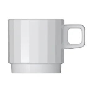 Obertasse stapelbar 0,25l Edge weiß Bauscher