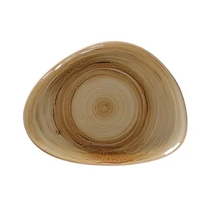 Teller 32,6x25cm organisch Rakstone Spot garnet RAK