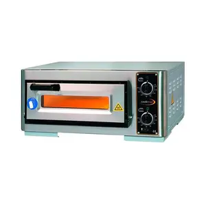 Pizzaofen Elektro 1 Backkammer  1 Pizza Ø40cm Maße:63x51,5x29cm Cookmax orange