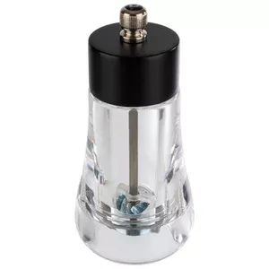 Salzmühle Mahlwerk aus Edelstahl  Ø 6 cm, H: 13 cm transparent Assheuer & Pott