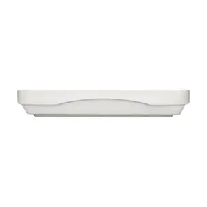Platte tief rechteckig 18 cm Airflow weiss Bauscher