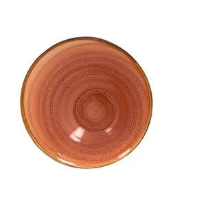 Schale asymmetrisch 29x14cm Fusion Twirl coral RAK