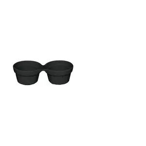 Doppelte Auflaufform 13cm Fusion Chefs Fusion schwarz RAK