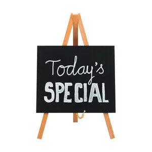 Tischtafel 15x24,4cm 3er Pack Staffelei natur 