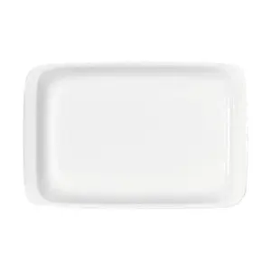 Platte 216x143mm rechteckig     1162/21 Porzellan weiss Bauscher