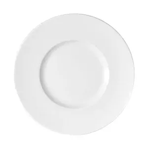 Teller flach 24cm breite Fahne Maitre weiss                    - MU - Bauscher