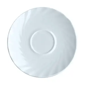 Untertasse 14 cm Trianon Uni Weiß 