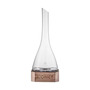Dekanter m. Holzsockel 0,75 ltr. Iconics Zwiesel Glas