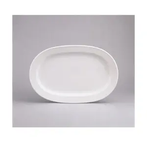 Platte Fahne 29 cm Form 98 weiss Schönwald