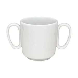 Spezialbecher 2 Henkel  0,30 l Donna Form 1298 weiss Bauscher