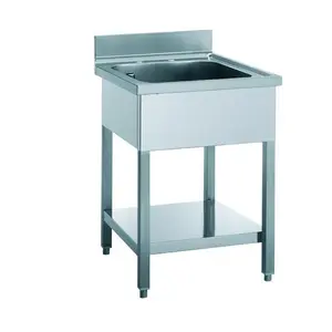 Spültisch mit 5cm Aufkantung  700x700x850 mm Cookmax black