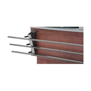 Tablettrutsche Edelstahl klappbar fürs Buffet längsseitig für 6 GN SCOX6 Cookmax silver