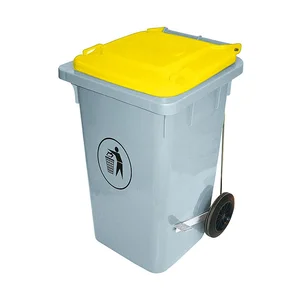 Abfalleimer 100 Liter gelb Contacto