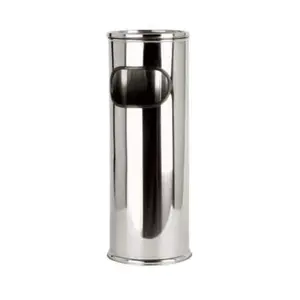 Standascher 21,5x58cm Edelstahl poliert mit Aschereinsatz 