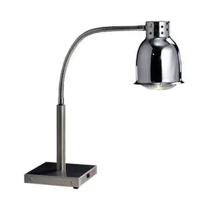 Wärmestrahler mit Fußplatte verchromt  20 x 20 x 70 cm 230V / 0,25kW / 250W Cookmax black
