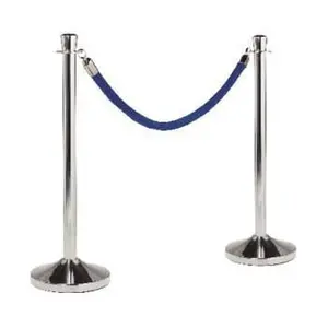 Abgrenzungsständer verchromt (Fuß+Ständer) Ø30cm H 95cm 